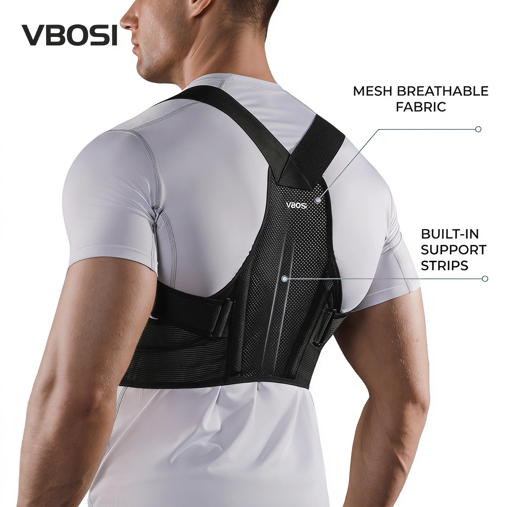 VBOSI Регулируемый корректор о – обзор и цена Posture Corrector Back