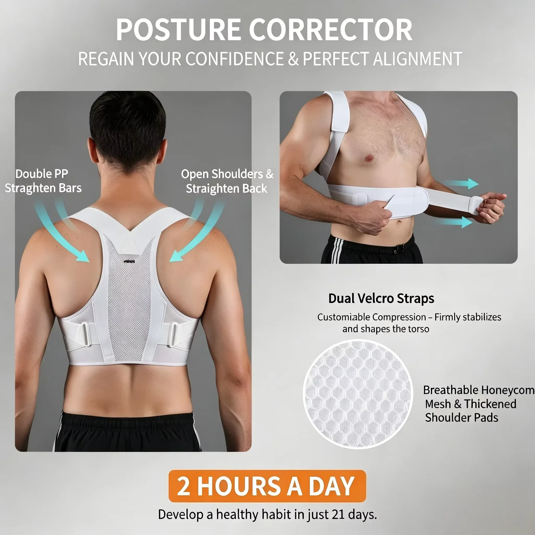 VBOSI Регулируемый корректор о – обзор и цена Posture Corrector Back