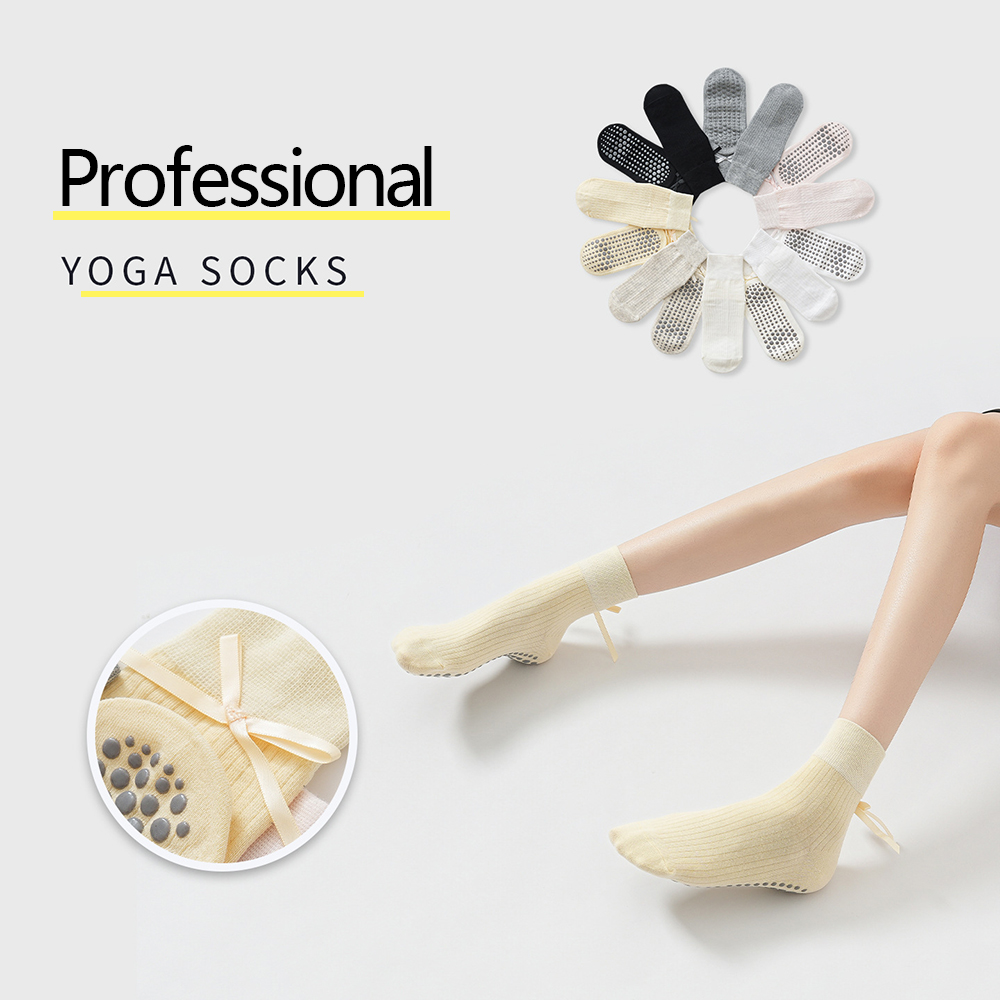 Милые носки для йоги с бантико – обзор и цена Yoga Of Fitness